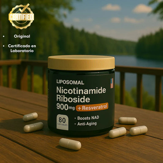 Liposomal | Complejo natural de NAD+ Resveratrol en Cápsulas