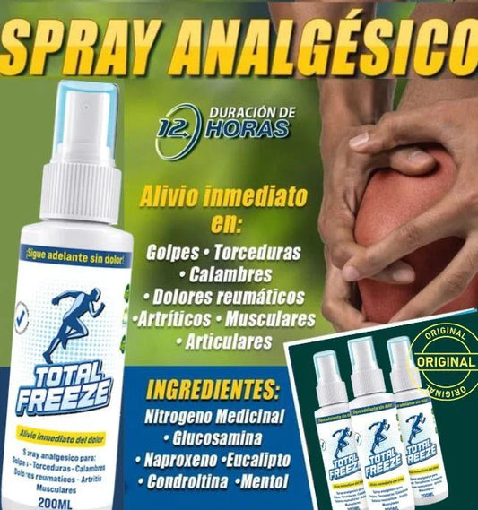 TOTAL FREEZE™ Spray analgésico refrescante instantáneo