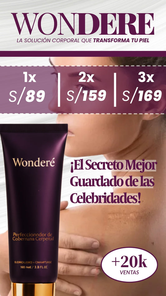 WONDERE Perfeccionador de Cobertura Corporal (Incluye Brocha Corporal)