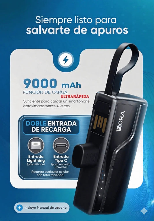 FastPro Mini Power Bank – Carga Ultra Rápida
