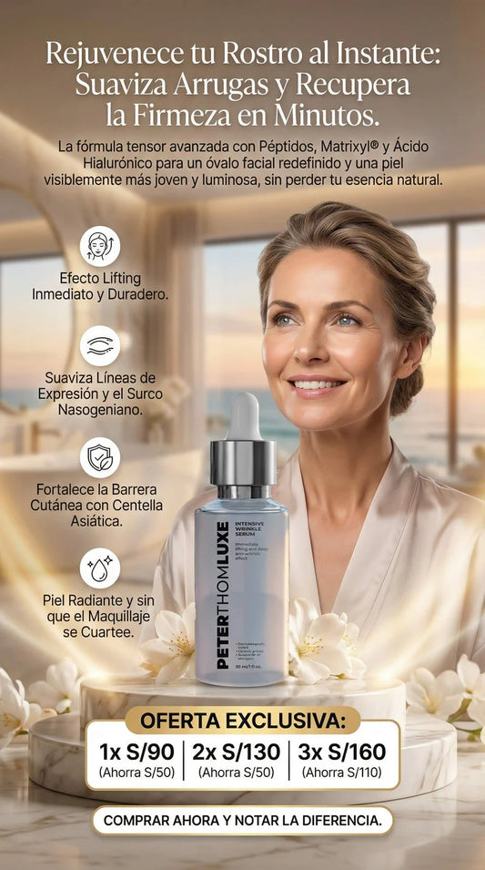 Serum tensor facial efecto lifting inmediato